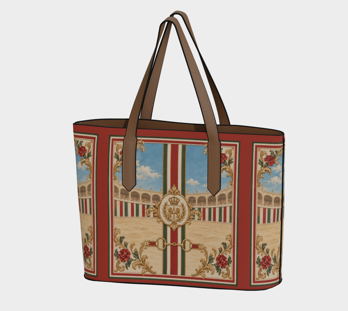 The Matador Collection-Tote-Brick Red and Olive