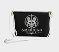 Crossbody Bag — Inspired by Louis C. Tiffany (1848–1933) — White Lions on Black