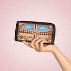 The Matador Collection-Zip Wallet-Orange and Black