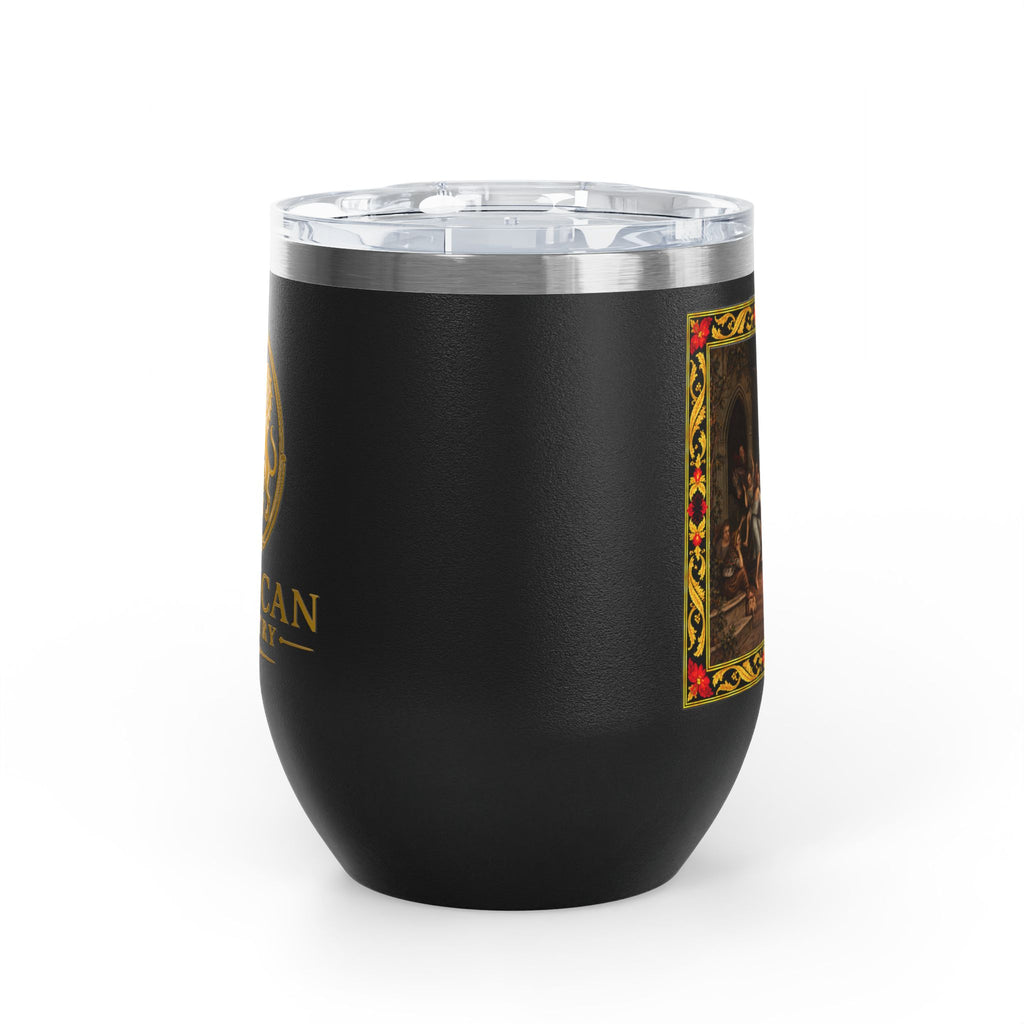 12oz Wine Tumbler — Witches' Dance in Black or Red
