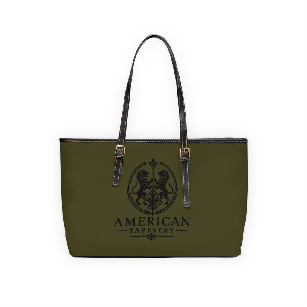 The Matador Collection-Tote-Red Cameo Bull with Olive