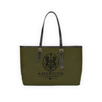The Matador Collection-Tote-Red Cameo Bull with Olive