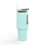 40 oz Insulated Travel Mug — USS Constitution — Multiple Colors in White Text