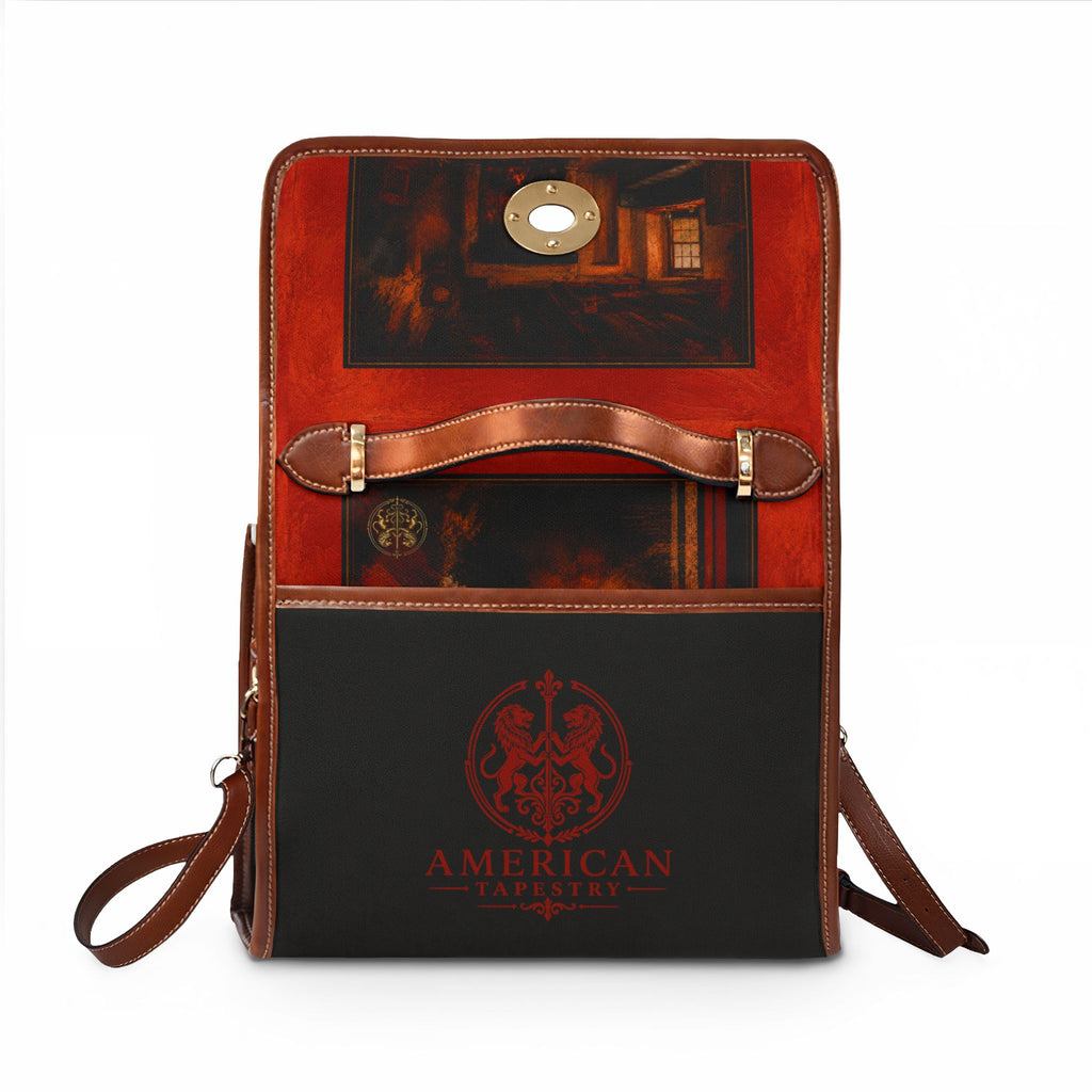 Waterproof Top Handle Bag — Interior Scene — Sunrise Ombré