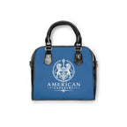 Satchel Bag — Return of the Constitution with Sky Blue and a Back Cream Emblem