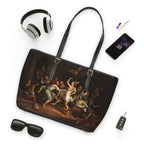 Tote Bag — Classical Ballet Painting Print PU Shoulder Tote