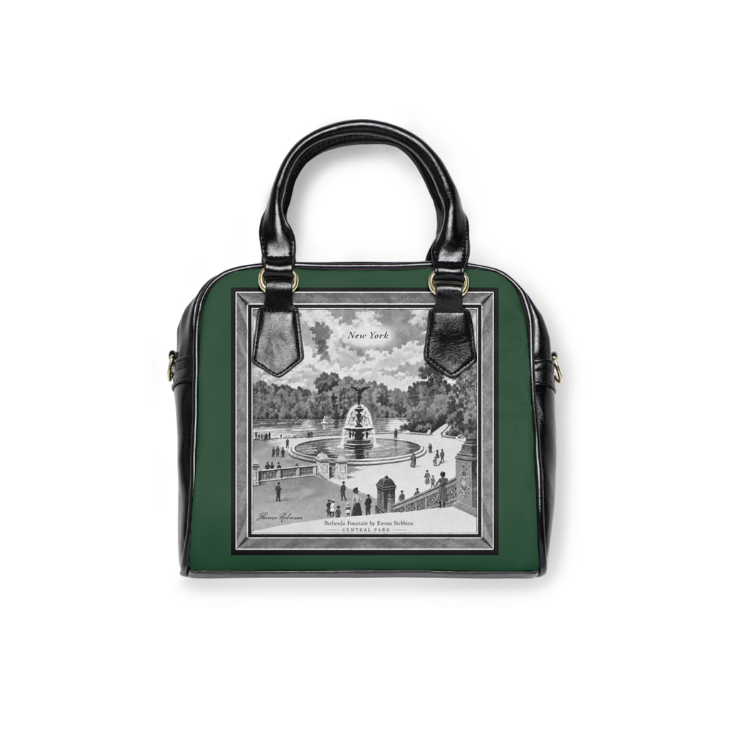 Satchel Bag — Bethesda Fountain, Central Park, NYC — Archival Green