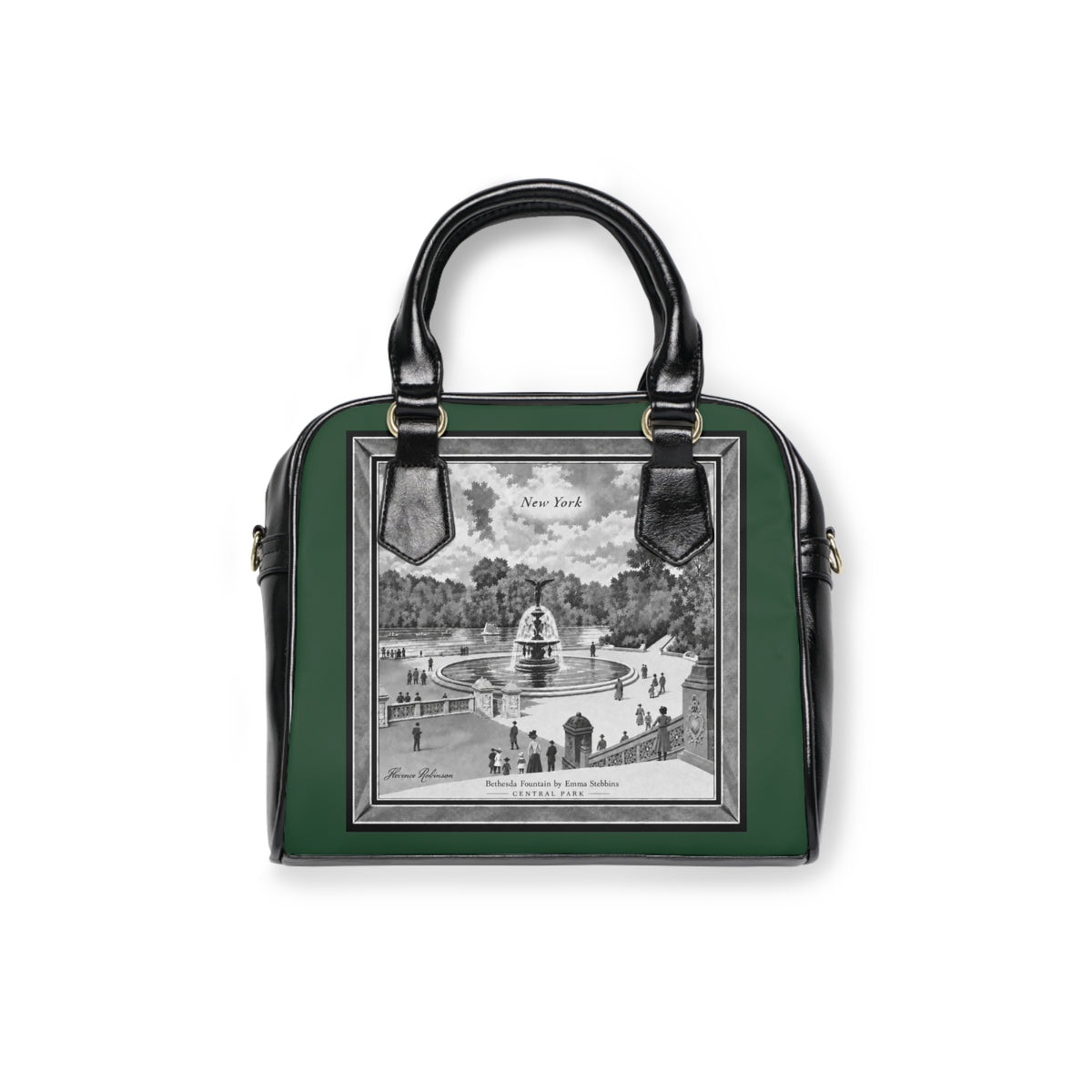 Satchel Bag — Bethesda Fountain, Central Park, NYC — Archival Green