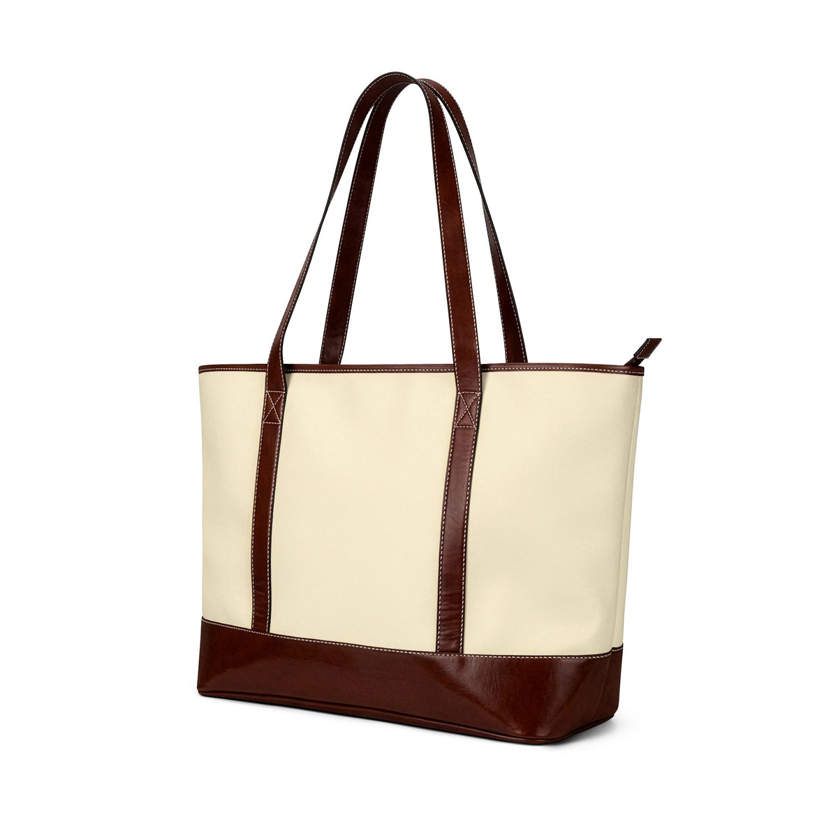 Water‑Resistant Canvas Tote — Inspired by Louis C. Tiffany (1848–1933) — Brown Lions