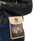 Crossbody Phone Case & Wallet Crossbody Bag — Return of the Constitution — Cream with Navy Emblem