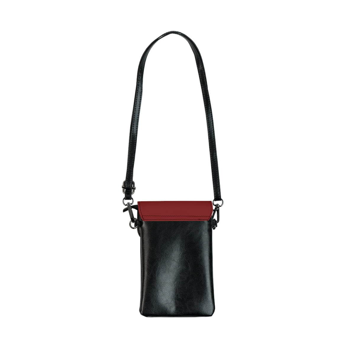 Crossbody Phone Case & Wallet Crossbody Bag — Return of the Constitution — Crimson with Deep Navy Emblem