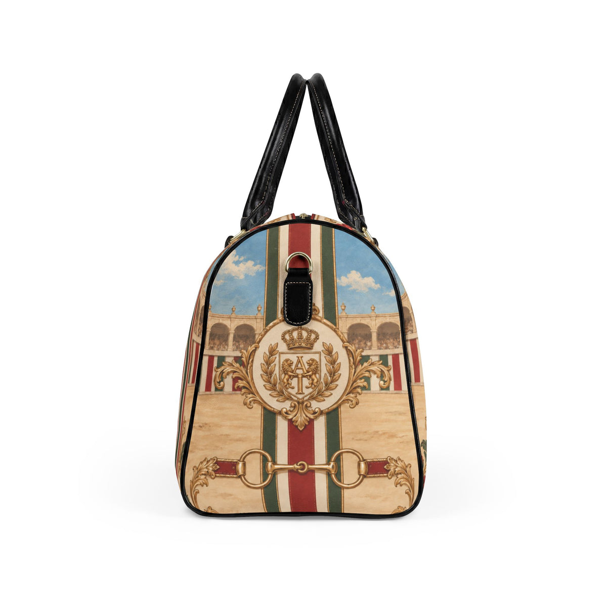 The Matador Collection-Barrel Bag-Brick Red and Olive