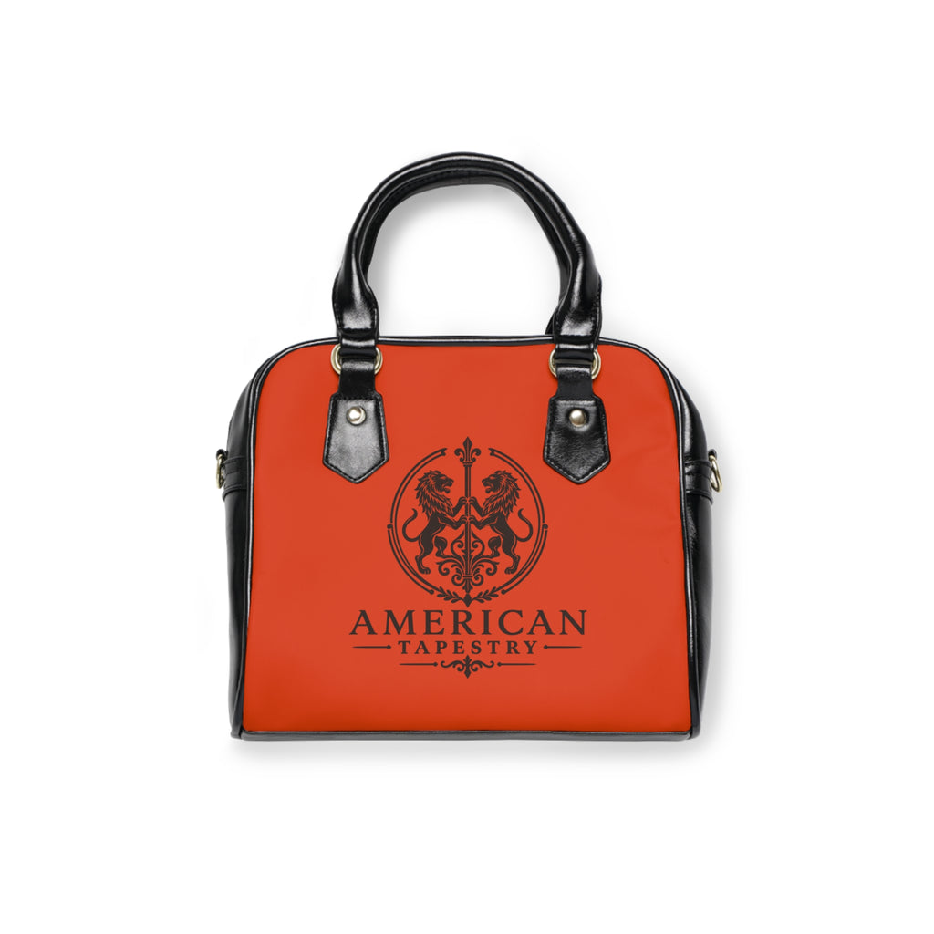 Satchel Bag — Interior Scene — Sunrise Ombré with Orange