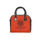 Satchel Bag — Interior Scene — Sunrise Ombré with Orange