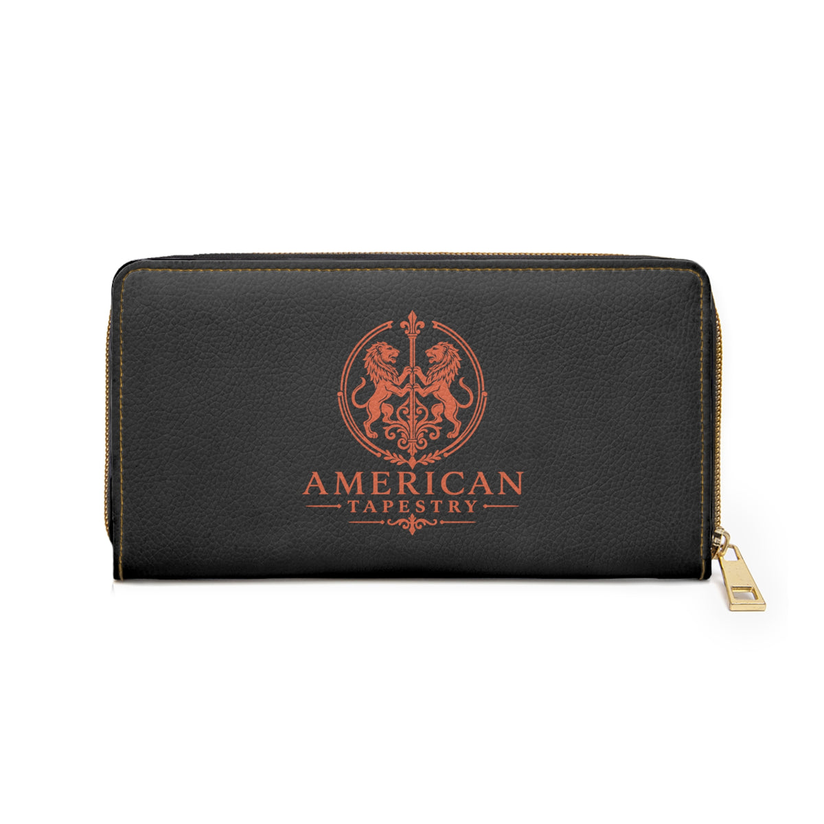 The Matador Collection-Zip Wallet-Orange and Black