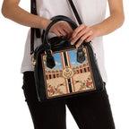 The Matador Collection-Satchel Bag-Orange and Black