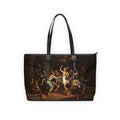 Tote Bag — Classical Ballet Painting Print PU Shoulder Tote