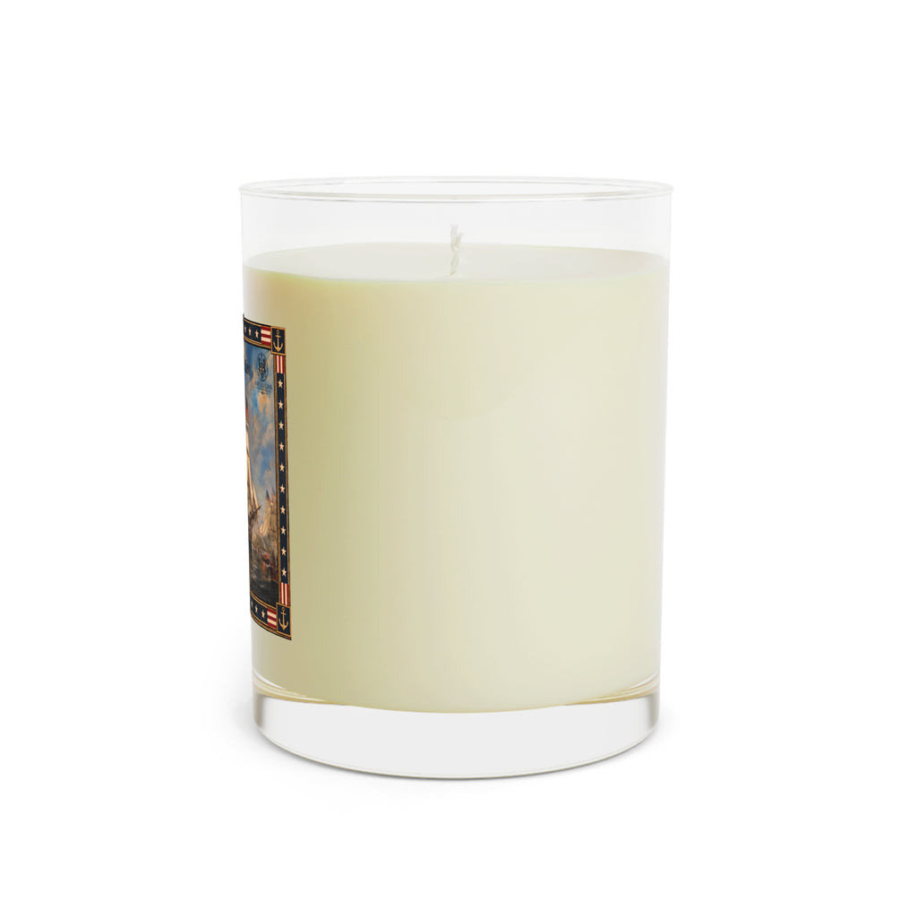 11 oz Full Glass Scented Candle — USS Constitution — Two Scents Available