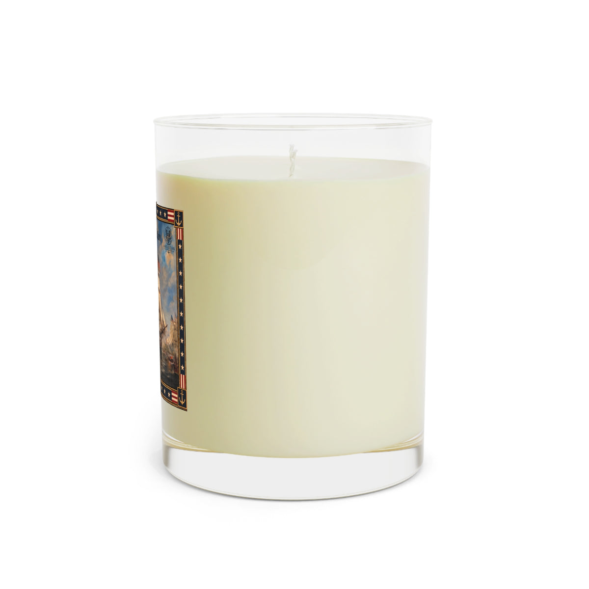 11 oz Full Glass Scented Candle — USS Constitution — Two Scents Available