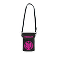 Crossbody Phone Case & Wallet — Rainbow Lions — Inspired by Louis C. Tiffany (1848–1933) — Pink