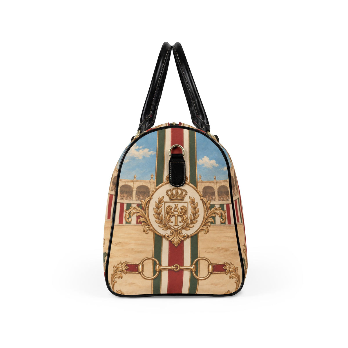The Matador Collection-Barrel Bag-Brick Red and Olive