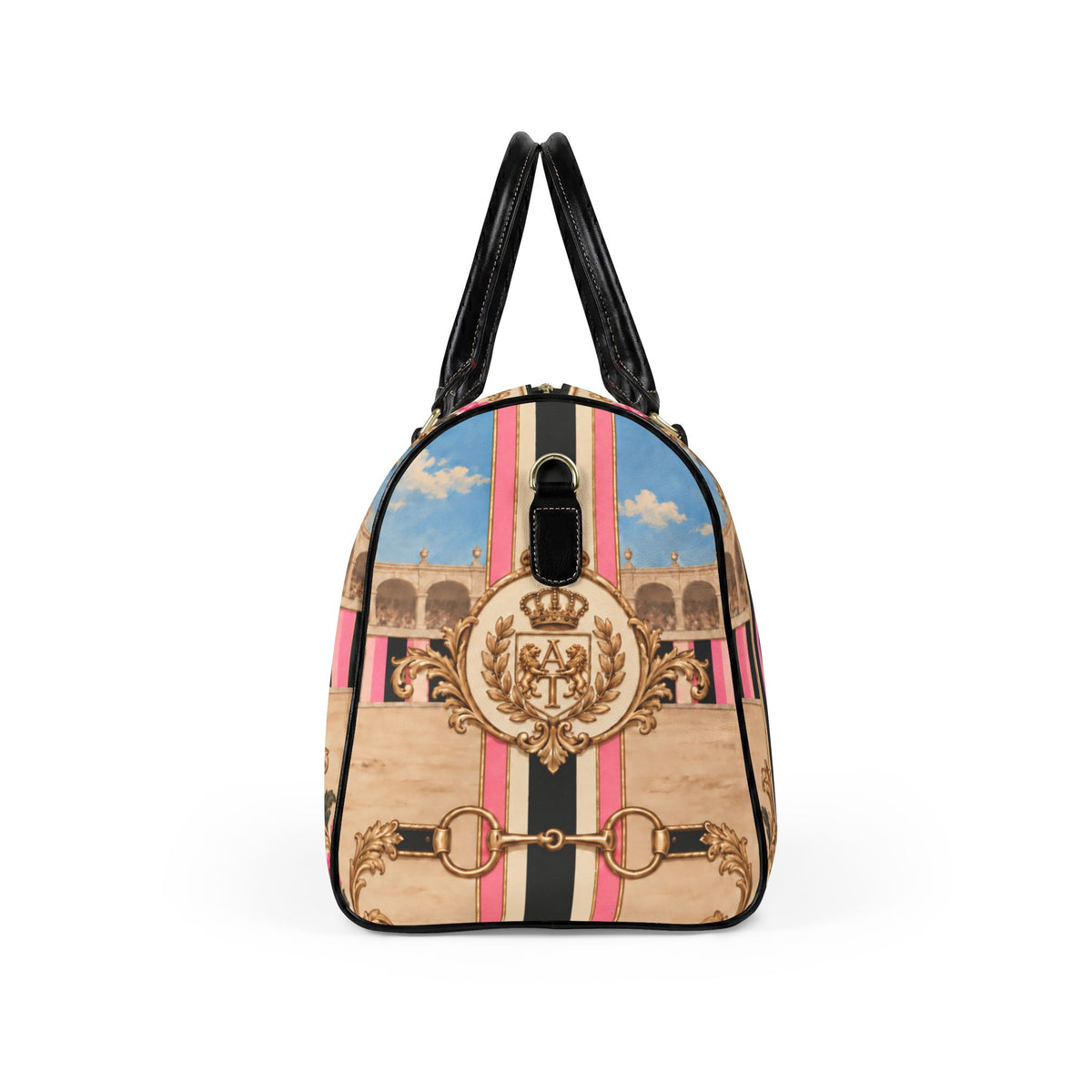The Matador Collection-Barrel Bag-Pink and Black
