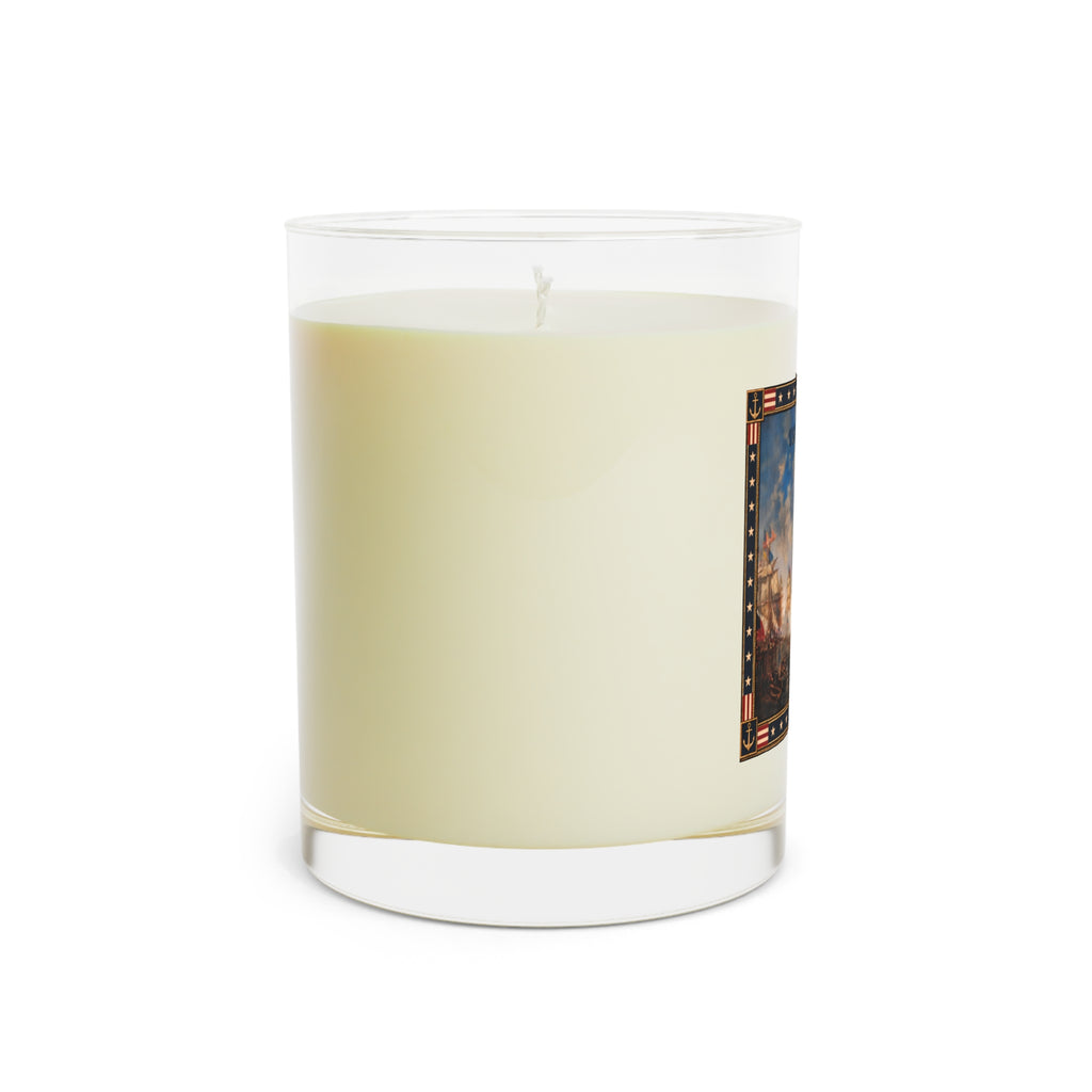 11 oz Full Glass Scented Candle — USS Constitution — Two Scents Available