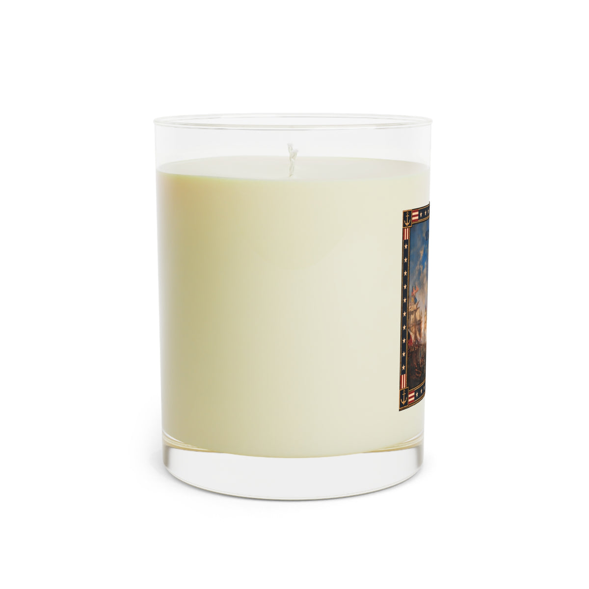 11 oz Full Glass Scented Candle — USS Constitution — Two Scents Available