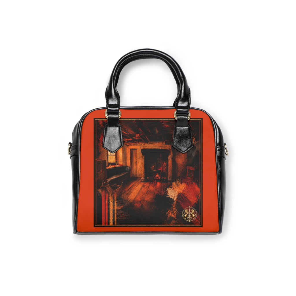Satchel Bag — Interior Scene — Sunrise Ombré with Orange