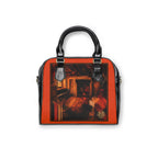 Satchel Bag — Interior Scene — Sunrise Ombré with Orange