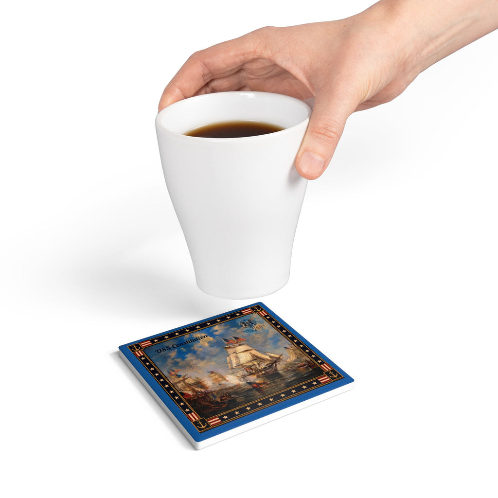 Coaster-USS Constitution – Sky Blue