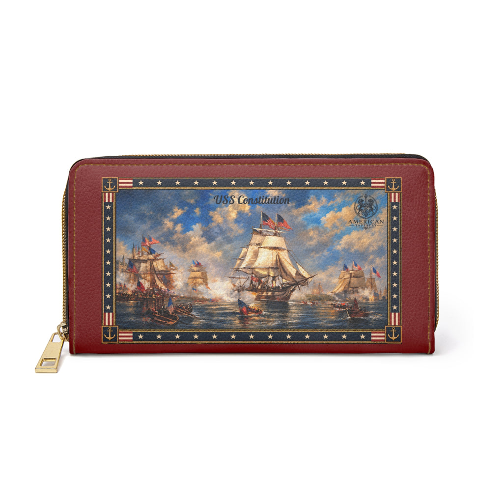 Zip Wallet — USS Constitution — Red