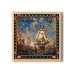 Coaster-USS Constitution – Cream Border