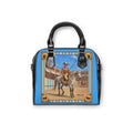 The Matador Collection-Satchel-Yellow Cameo Bull with Sky Blue