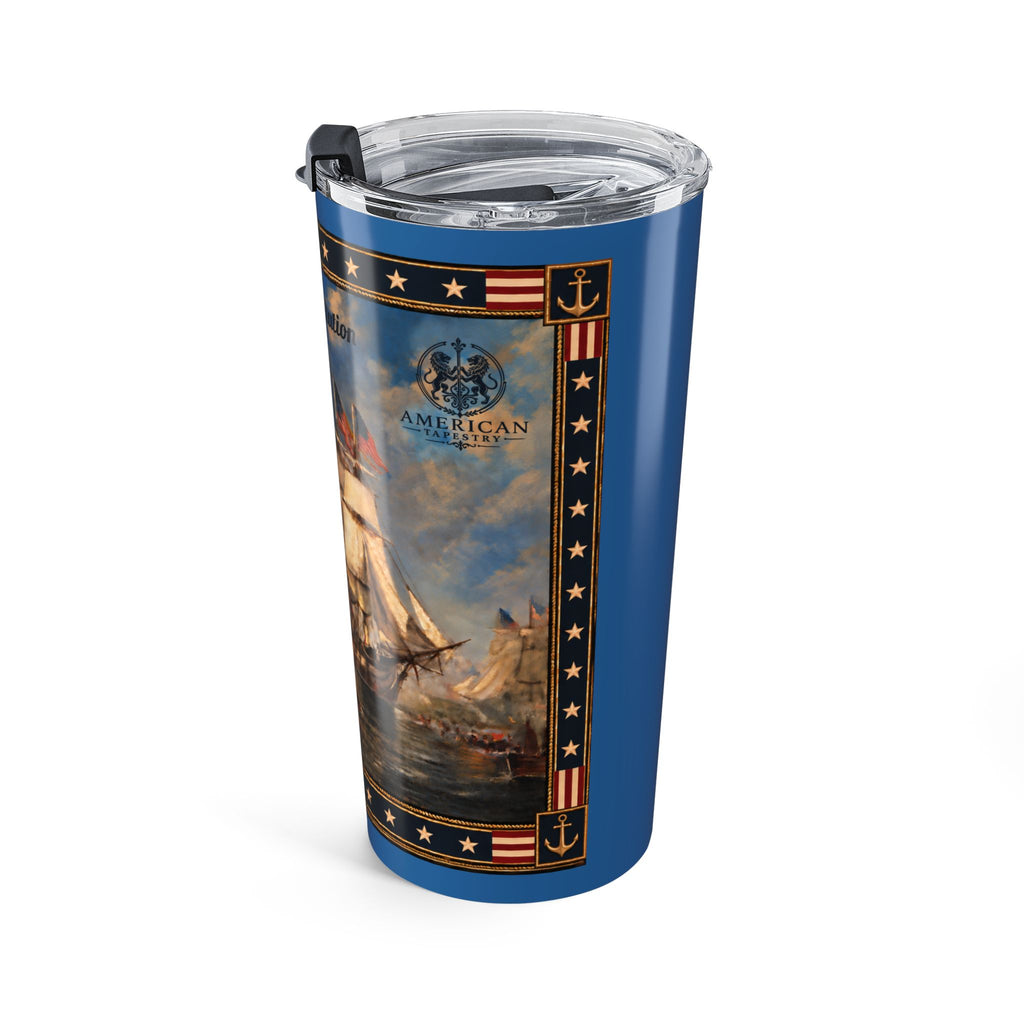 20 oz Tumbler — USS Constitution — Sky Blue