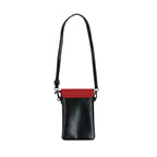 Crossbody Phone Case & Wallet Crossbody Bag — Interior Scene — Sunrise Ombré with Red