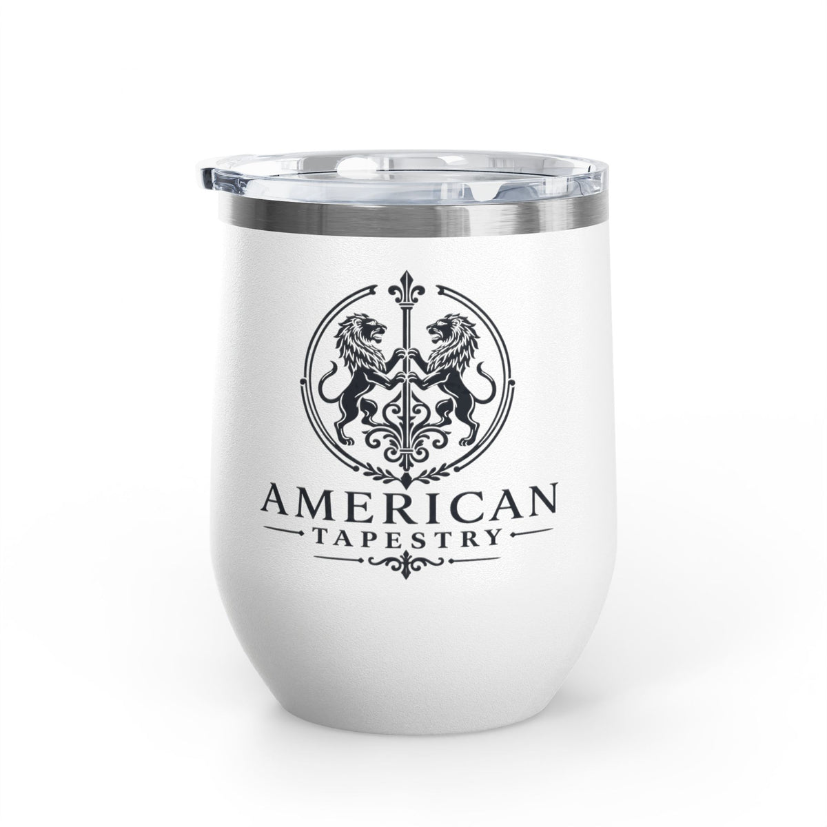 12oz Wine Tumbler — Return of the Constitution in White
