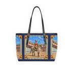 The Matador Collection-Tote-Yellow Bull Cameo with Navy