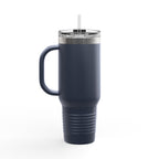 40 oz Insulated Travel Mug — USS Constitution — Multiple Colors in White Text