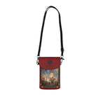 Crossbody Phone Case & Wallet Crossbody Bag — Return of the Constitution — Crimson with Deep Navy Emblem