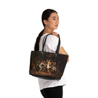 Tote Bag — Classical Ballet Painting Print PU Shoulder Tote