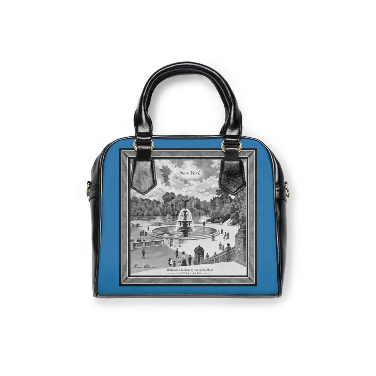 Satchel Bag — Bethesda Fountain, Central Park, NYC — Archival Blue