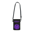 Crossbody Phone Case & Wallet — Rainbow Lions — Inspired by Louis C. Tiffany (1848–1933) — Purple