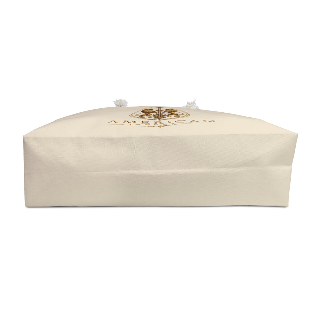 Weekender Bag — Inspired by Louis C. Tiffany (1848–1933) — Gold Lions on Warm Ivory