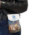 Crossbody Phone Case & Wallet Crossbody Bag — Return of the Constitution — White with Sky Blue Emblem
