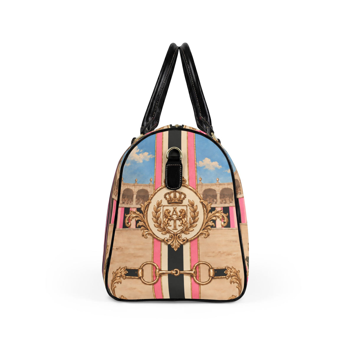 The Matador Collection-Barrel Bag-Pink and Black