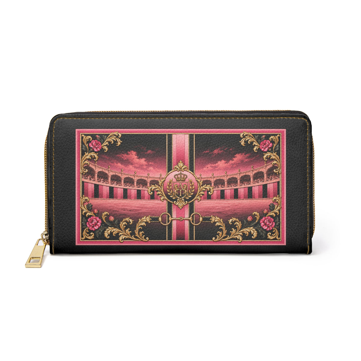 Zip Wallet-The Matador Collection in Pink Ombré