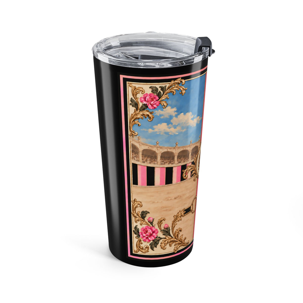 The Matador Collection-20 oz Tumbler-Pink and Black