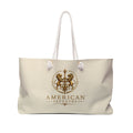Weekender Bag — Inspired by Louis C. Tiffany (1848–1933) — Gold Lions on Warm Ivory