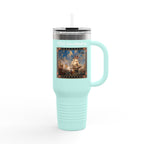 40 oz Insulated Travel Mug — USS Constitution — Multiple Colors in White Text